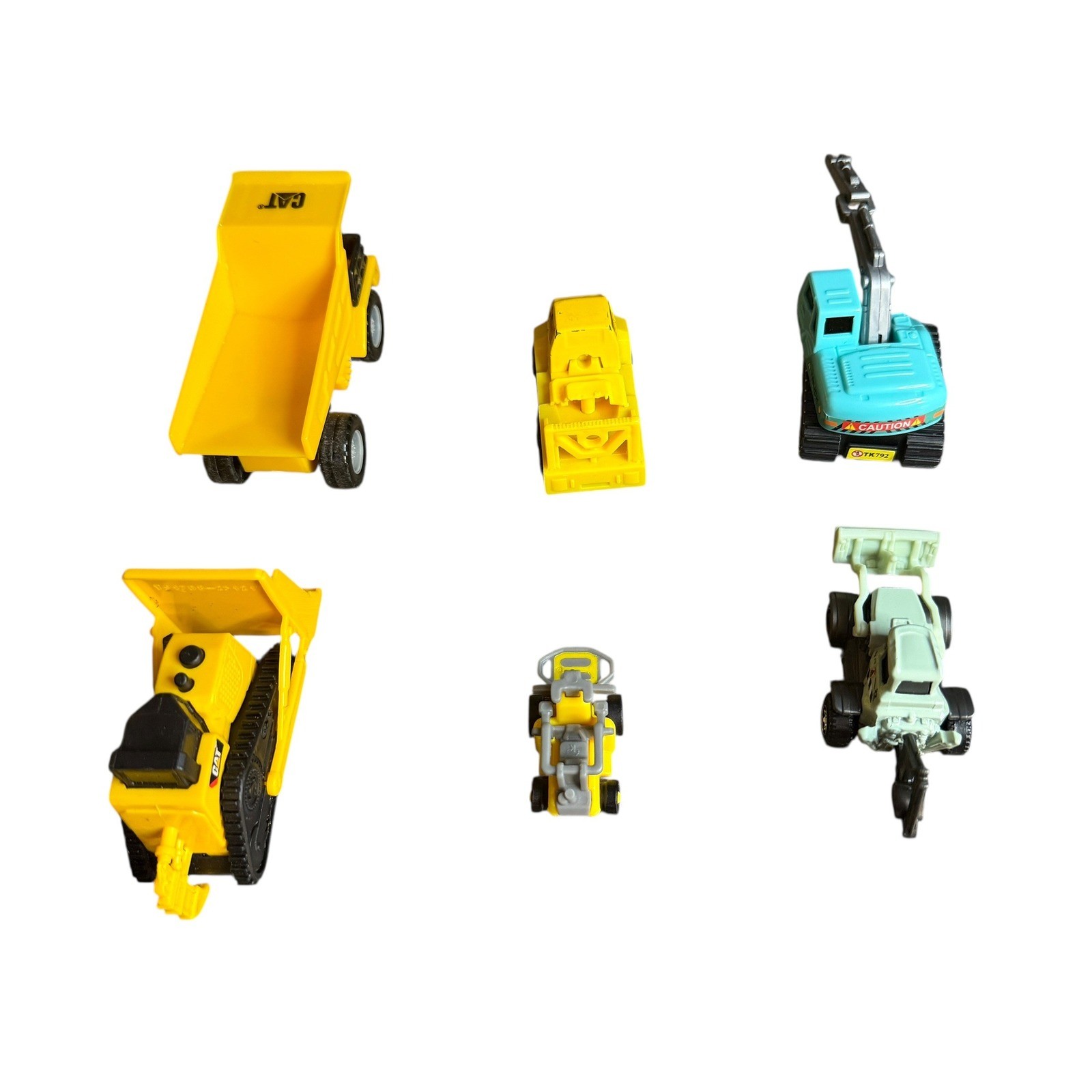 CAT Caterpillar Matchbox Construction Vehicle Toy Lot Dump Truck Excavator 6pc