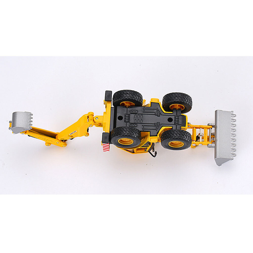 Backhoe Excavator Tractor Loader Model Toy Diecast Construction Vehicle Yellow