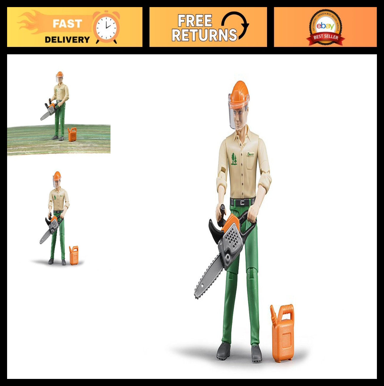 Logging Playset with Accessories – Realistic Bruder Style Toy for Kids
