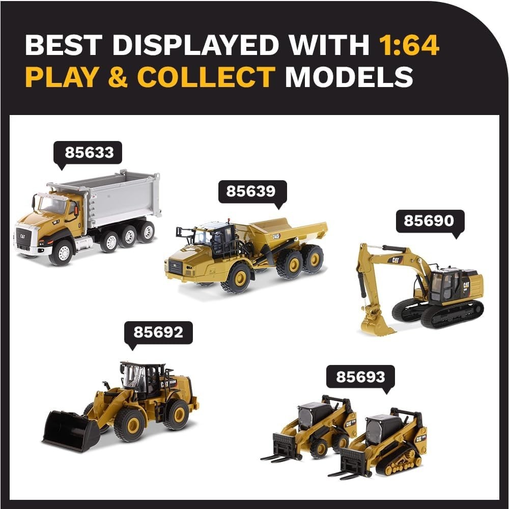 1:64 Scale Caterpillar 272D2 Skid Steer Loader & 297D2 Compact Track Attachme…