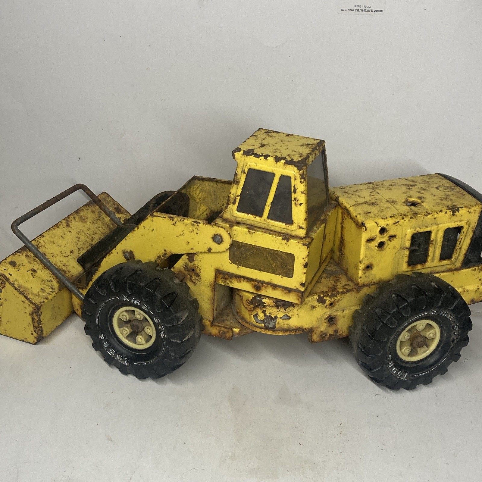 Vintage 1970 Tonka Front End Loader Pressed Steel Yellow/Black 1:16