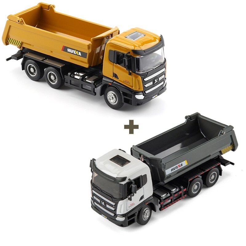 Huina 1:50 Cars Truck Model Engineering Vehicle Toy Simulation Alloy Loading New