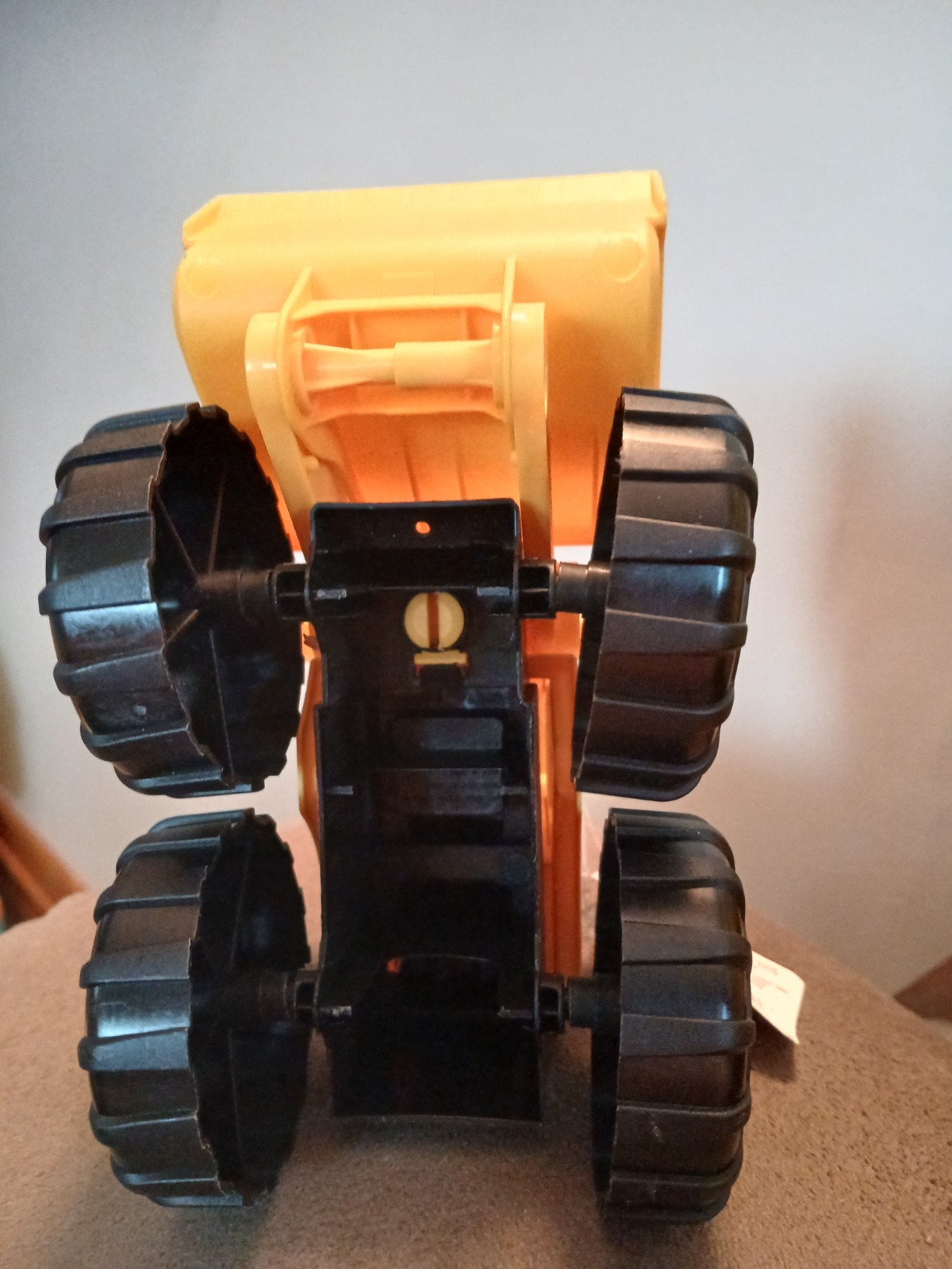 Turbo Wheels Plastic Yellow Construction Vehicle Bulldozer Front Loader