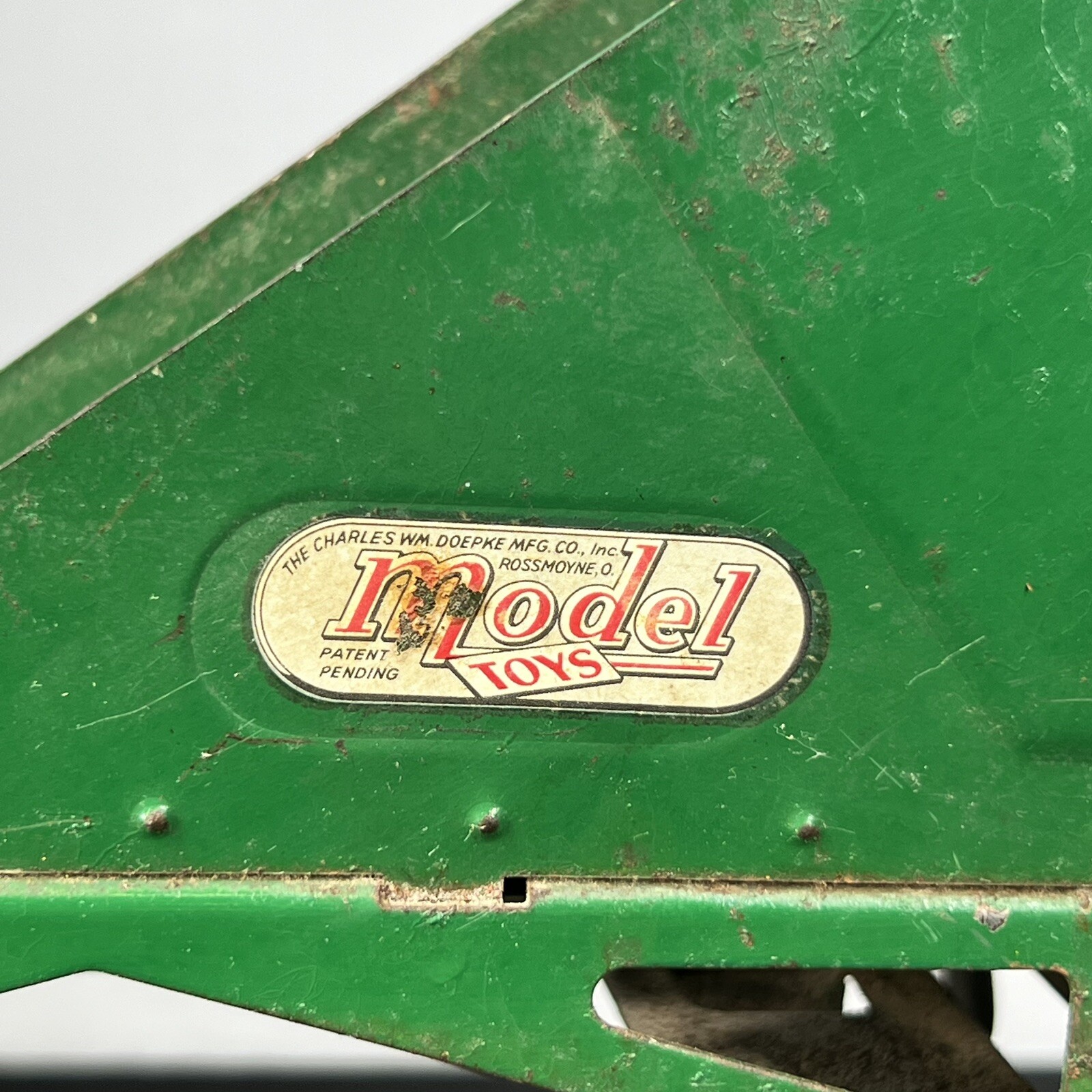 VTG Model Toys Doepke Barber Greene Back Loader Pressed Steel Conveyor