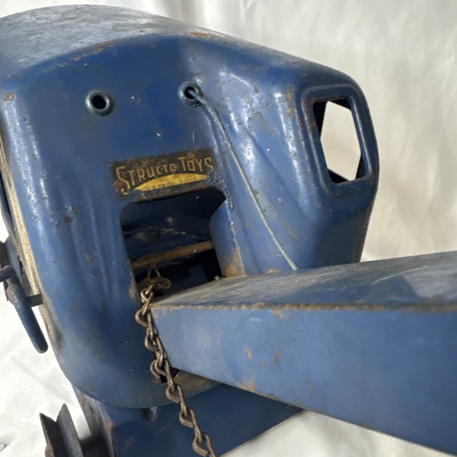 Vintage STRUCTO TOYS Steam Shovel Construction Equipment Pressed Steel Excavator