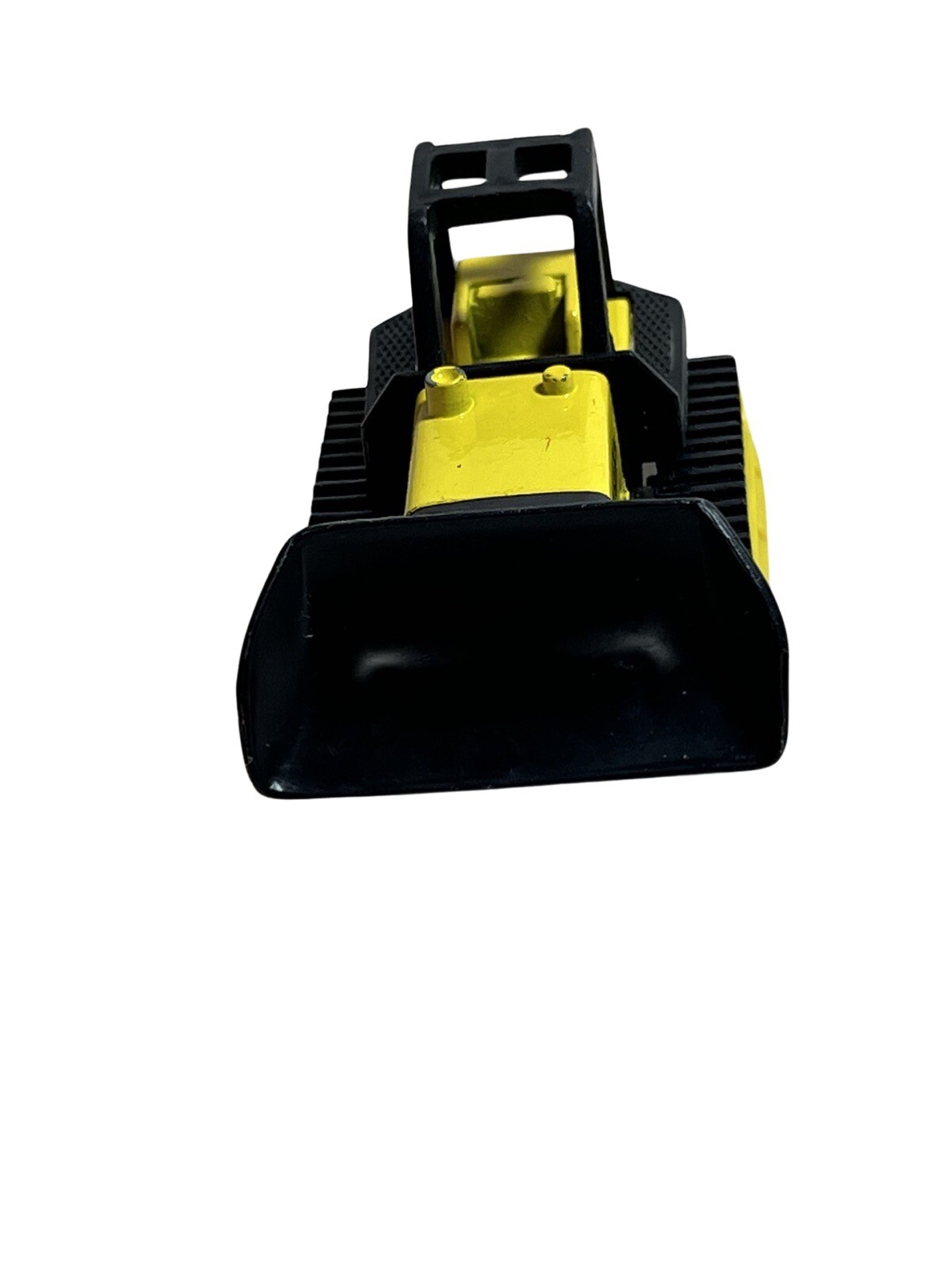 Vintage Toy TONKA Tractor Bulldozer Front Loader Diecast Plastic Yellow 3.25”