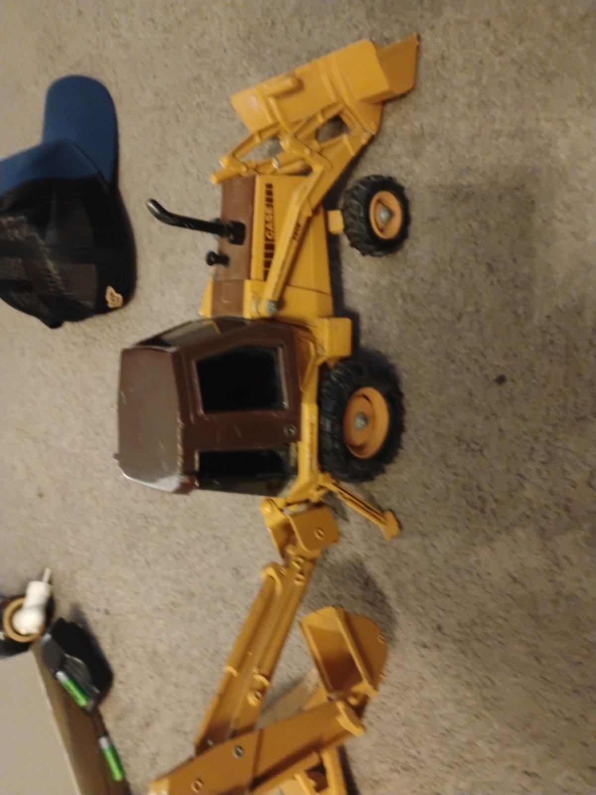 Vintage ERTL CASE 580 E 1:16 Scale Construction Loader Backhoe