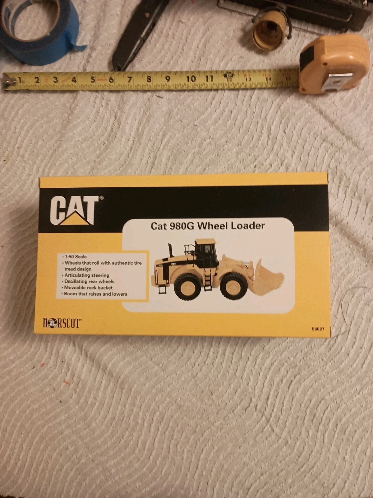 NORSCOT Caterpillar 980G Wheel Loader, Die Cast Model 1:50, New in original Box.