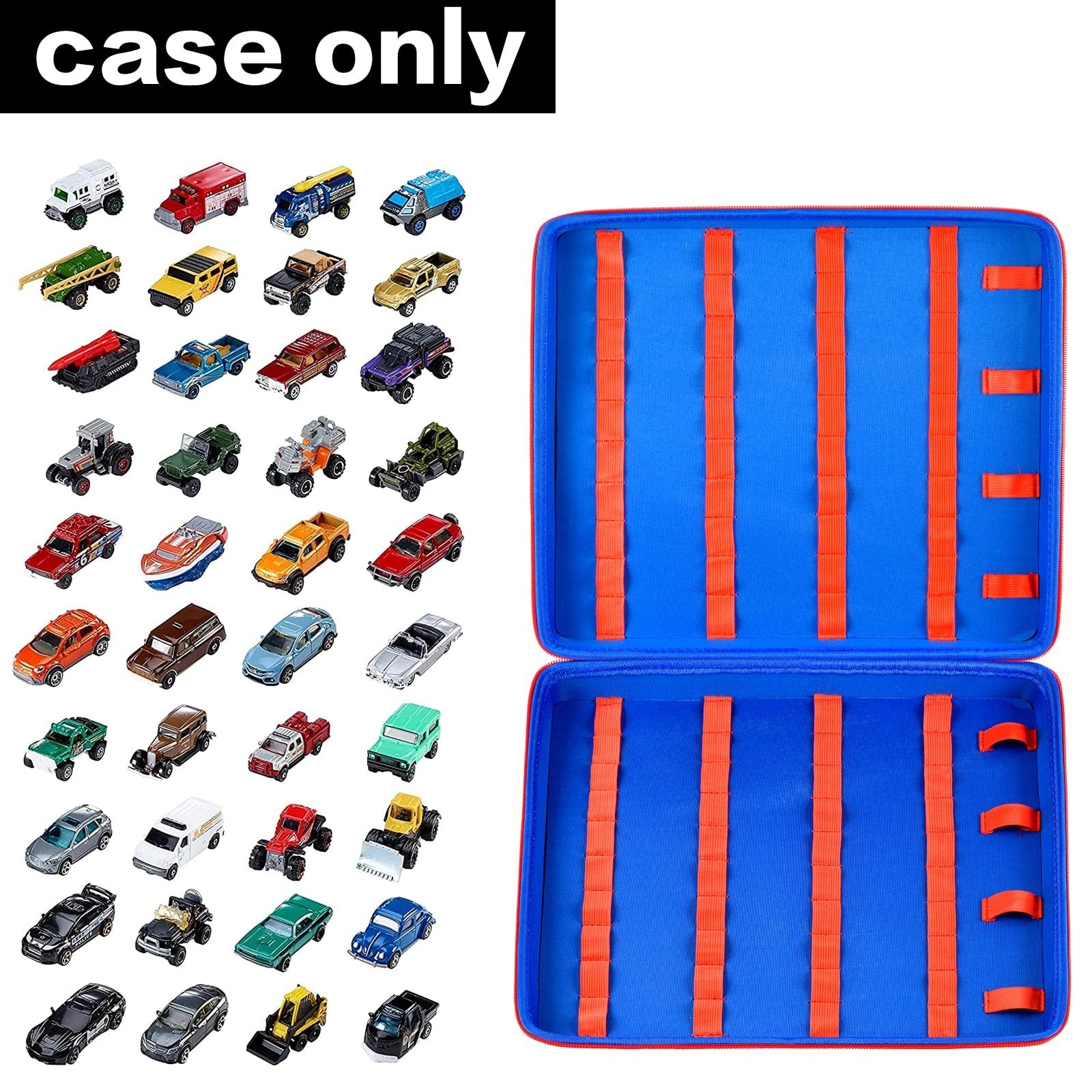 Toy Car Organizer Case Compatible with Hot Wheels, for Matchbox Cars, 88 Slot…