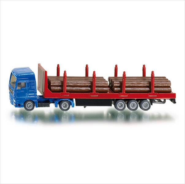 NEW SIKU 1659 BLISTER PACK MAN Truck with Forestry Trailer & Logs Diecast Model