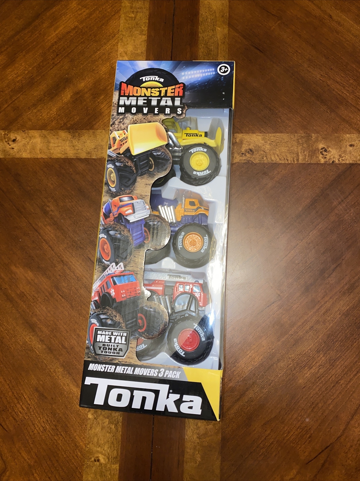 Tonka Truck Monster Metal Movers 3-Pack Garbage & Dump Truck Ambulance C1