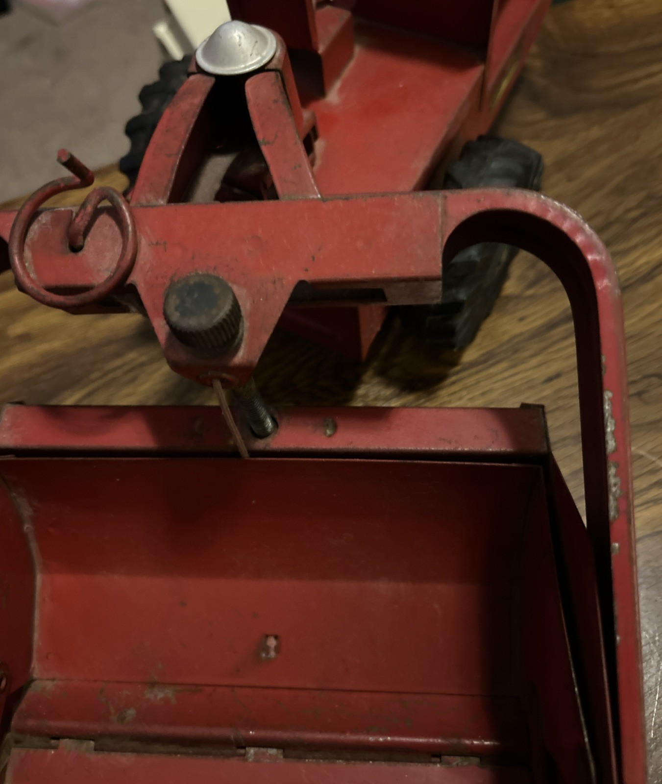 Vintage Original 1950’s Structo Toys Red Structo Scraper Construction Toy