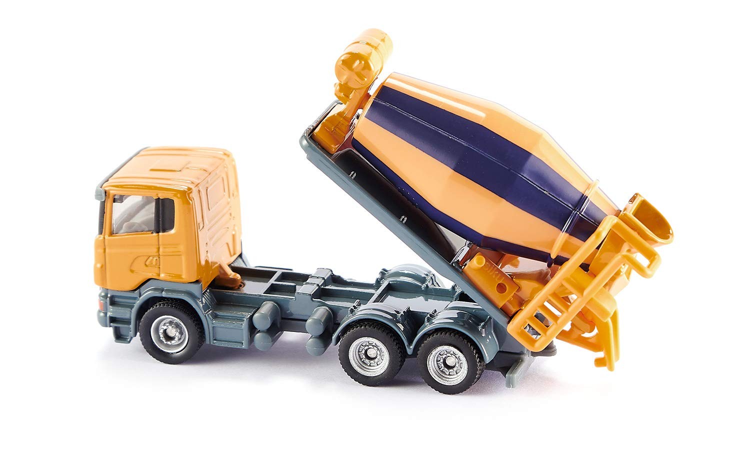 Siku 1:87 Cement Mixer #1896 Construction Car Model Orange and Blue