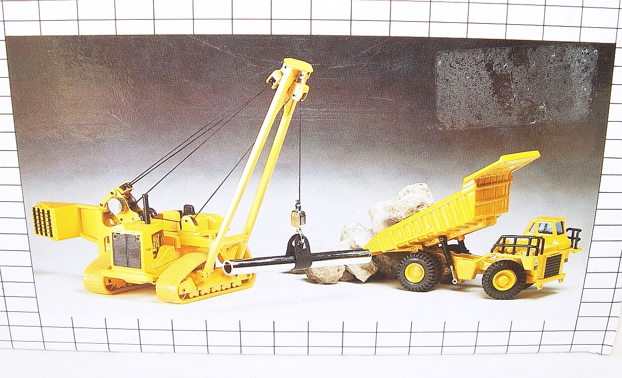 Joal Spain 1:50 CATERPILLAR PIPE LAYER C-591 & 1:70 DUMP TRUCK #381 MIB`85 RARE!