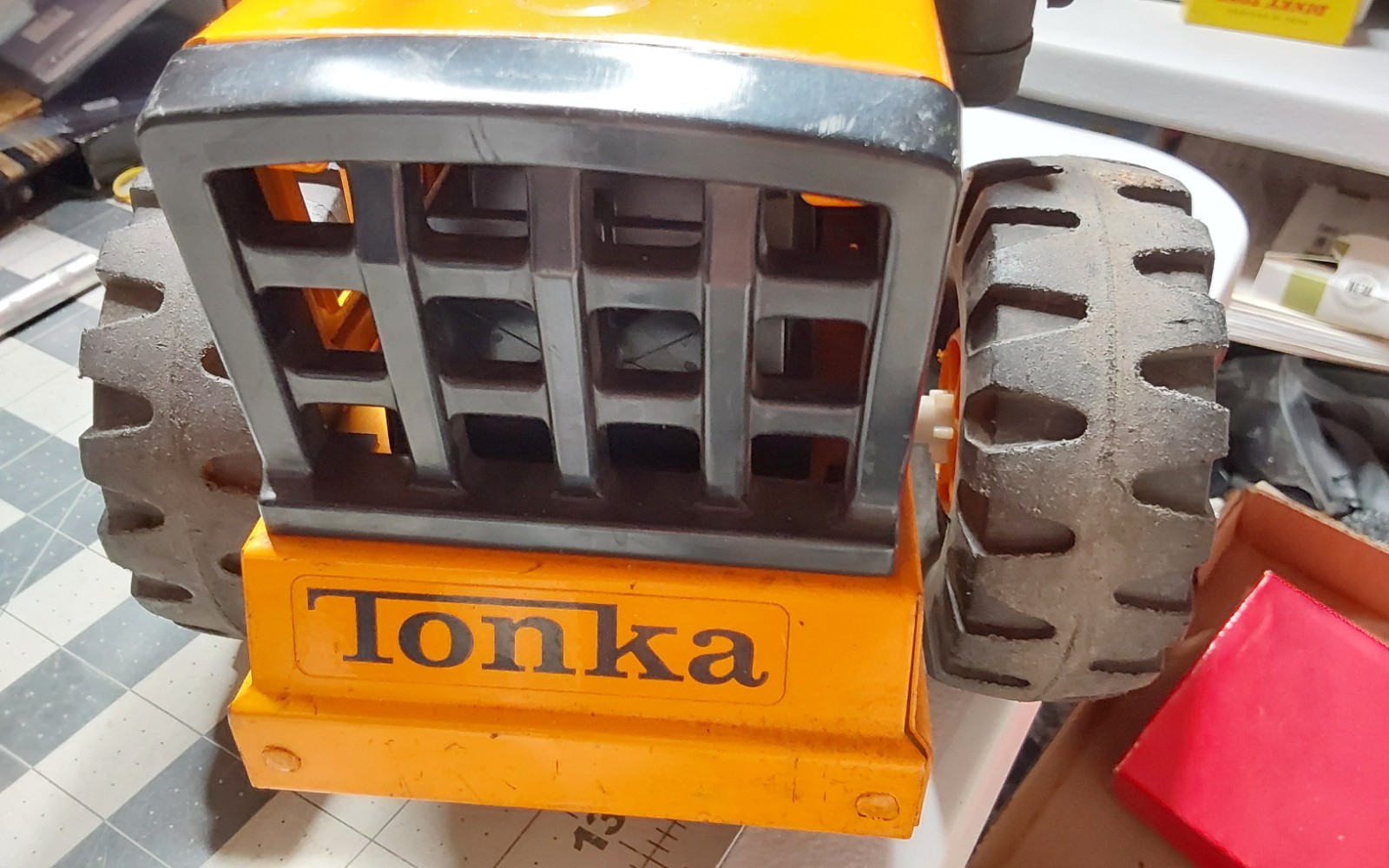 g Mighty Tonka Pressed Steel Road Steam Roller