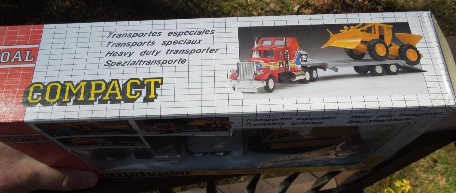 Vintage NIB Joal Compact Transporter CAT 225 Excavator 1:50 Diecast Model 320
