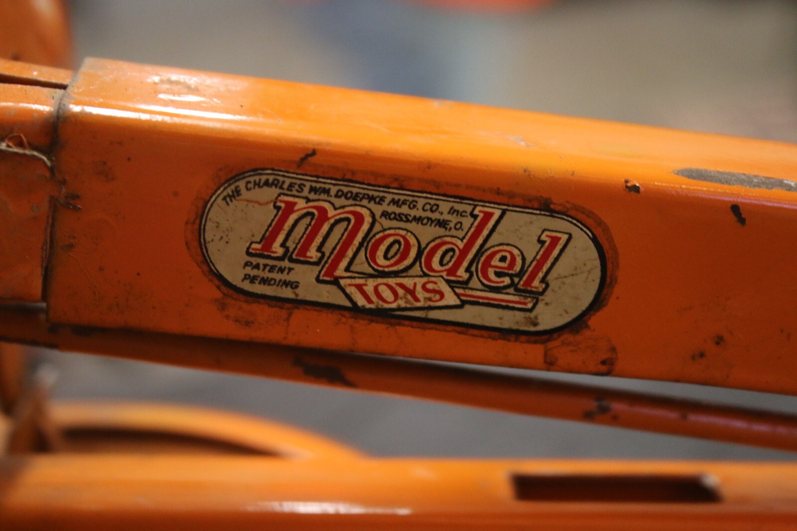 Vintage 1950’s Doepka Adam’s Road Grader Desial Motor Orange