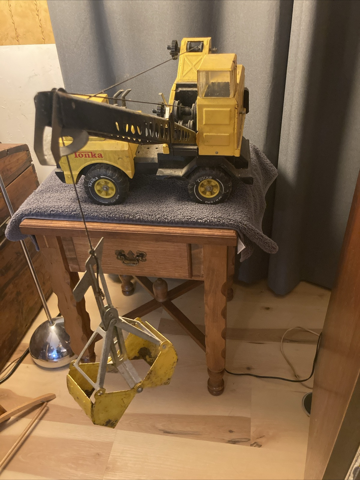 Vintage 1970s Mighty Tonka Turbo Diesel Toy Crane Truck # 37180 MR-970 Barn Find