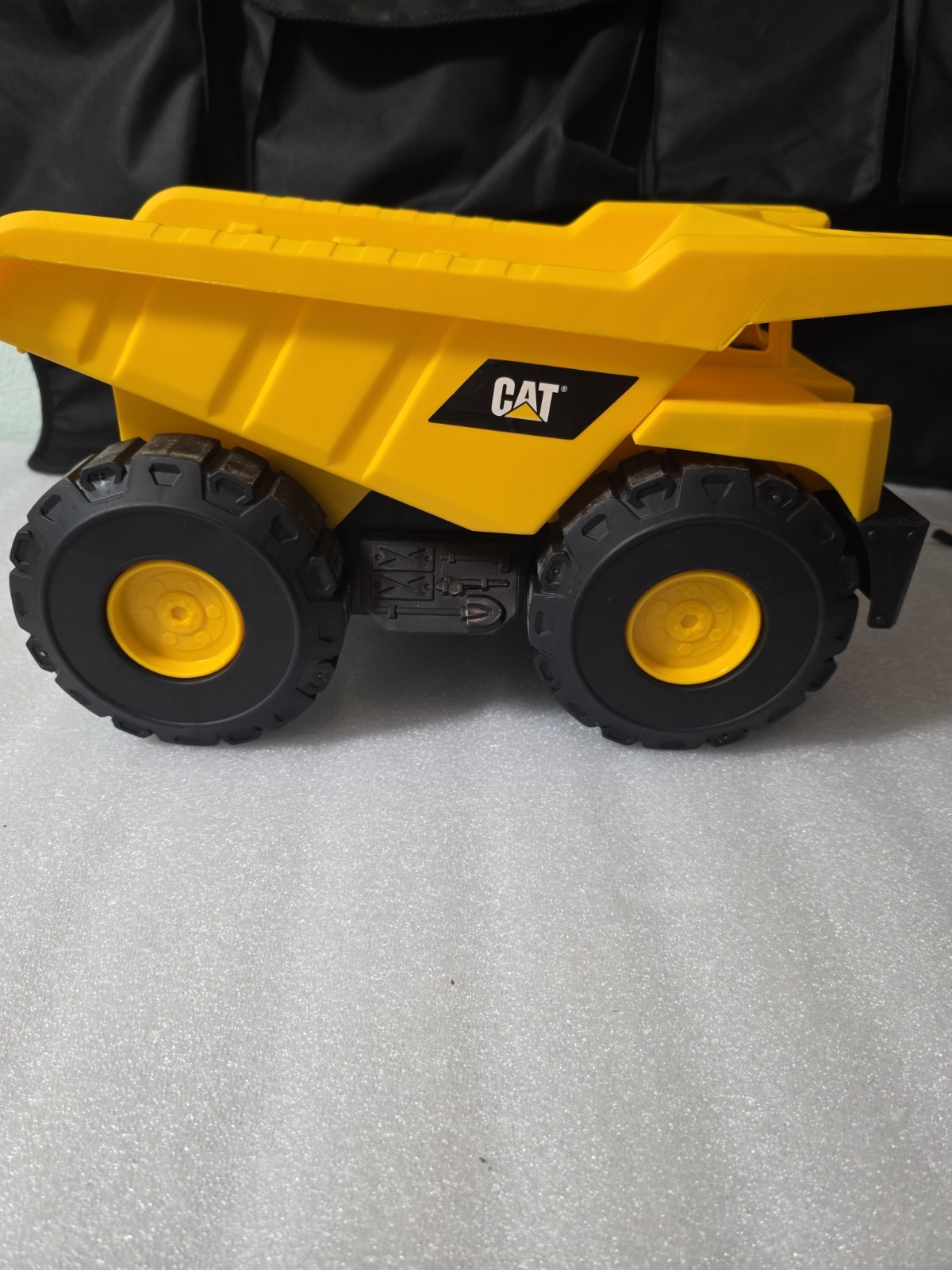 CAT Plastic Yellow Black Dump Truck Toy Construction Vehicle for Kids Ages 3-7