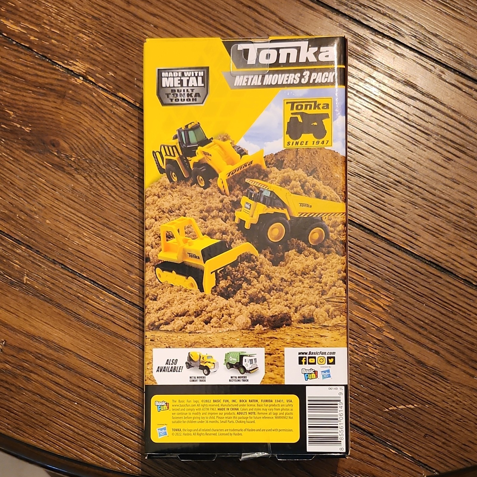Tonka Metal Movers 3 Pack Mighty Dump Front Loader Bulldozer Yellow Metal