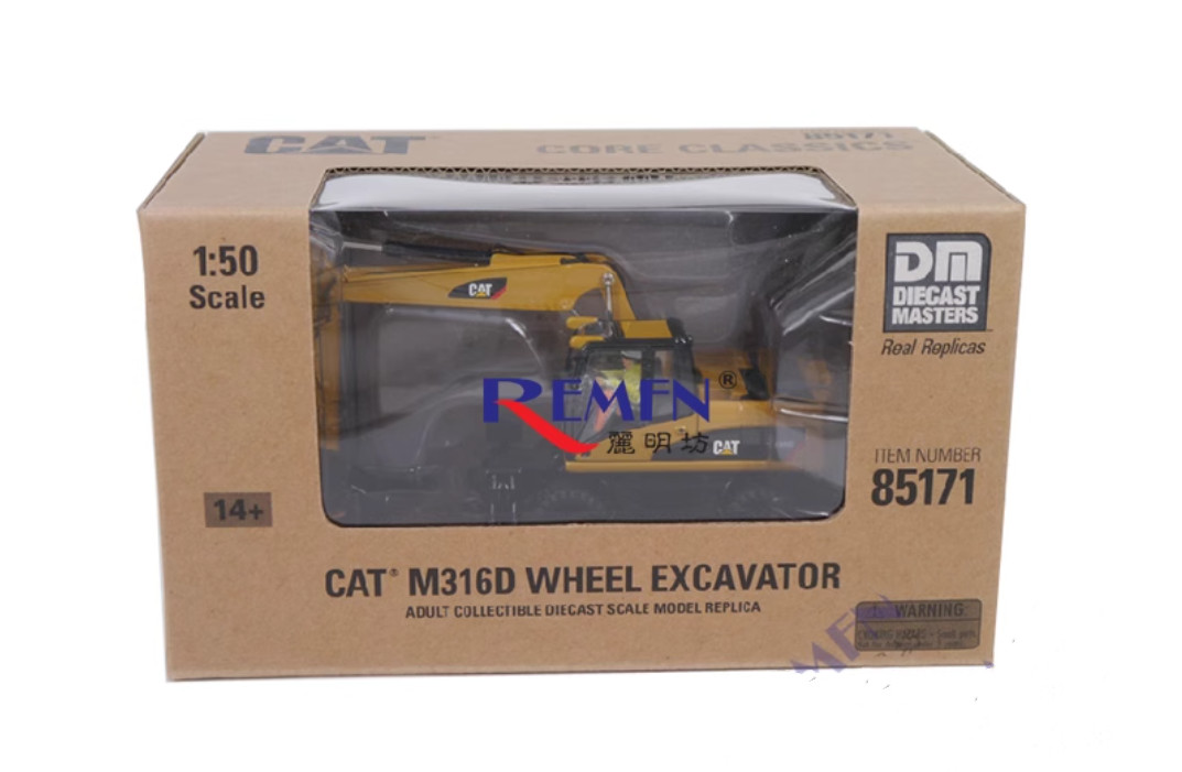 1:50 DM M316D Wheel Excavator Construction Machine Equipment Diecast Model