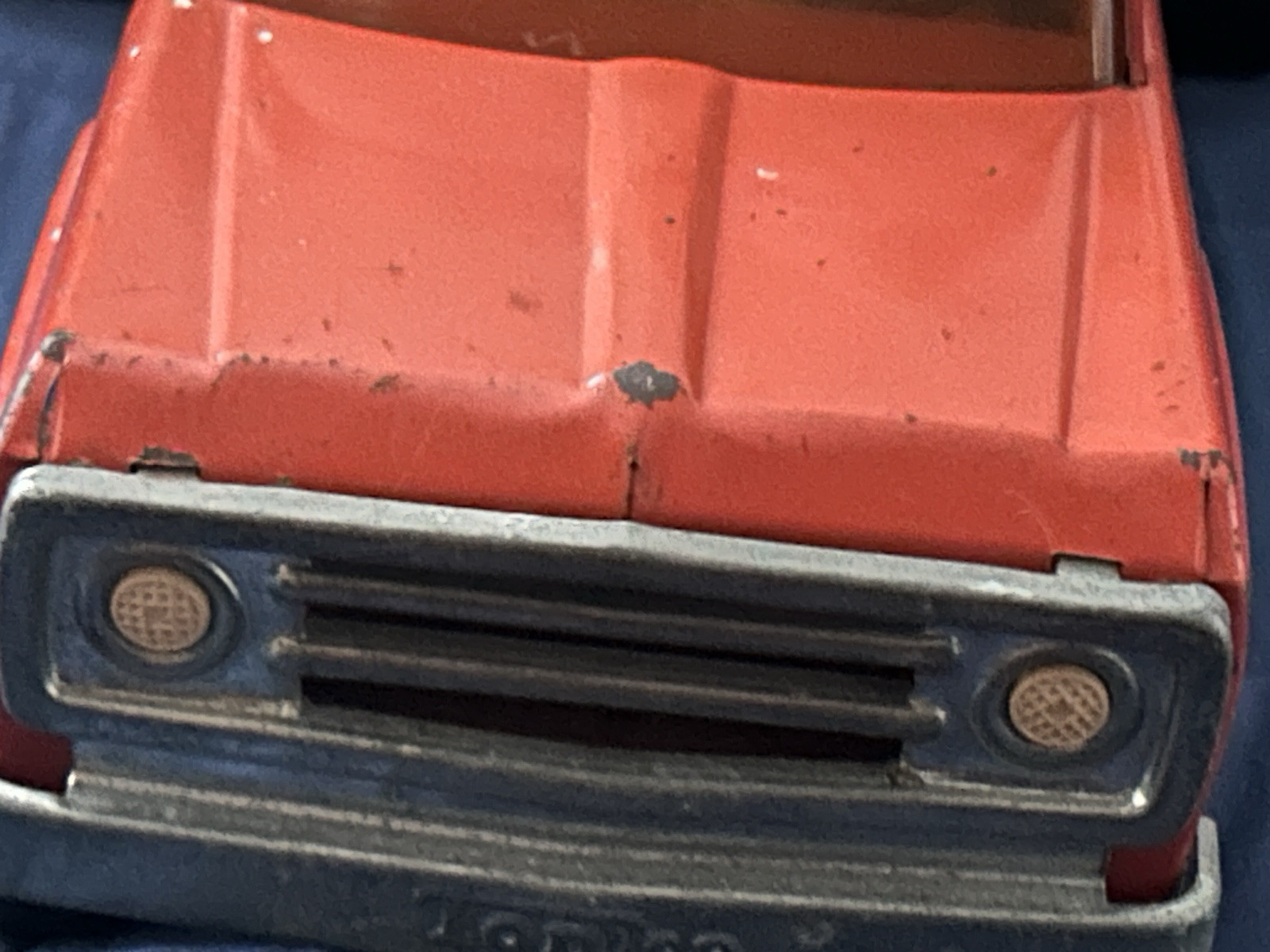 Vintage 1970s Pressed Steel Tonka 13190 Orange Dump Tipper Truck XR 101 Toy Old