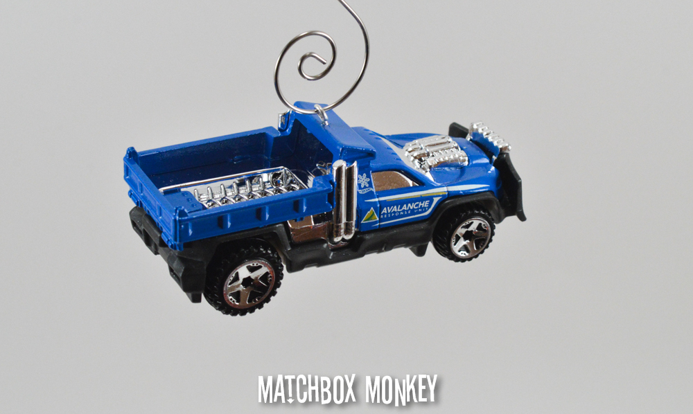 Avalanche Rescue Snow Plow Salt Truck Custom Christmas Ornament 1/64 DOT V Plow