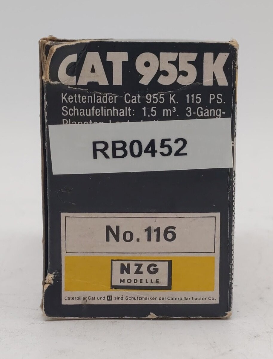 NZG 116 1:50 Scale Diecast Caterpillar 955K Kettenlader (Track Loader)/Box