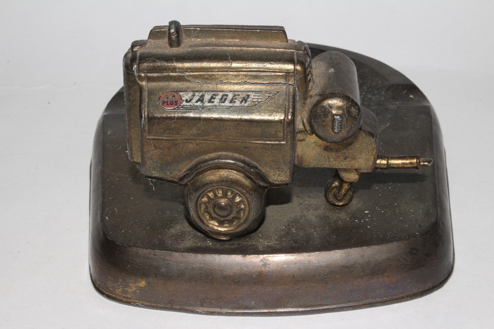 1930’s Jaegar Air Compressor Pot Metal Promo Ashtray, Original