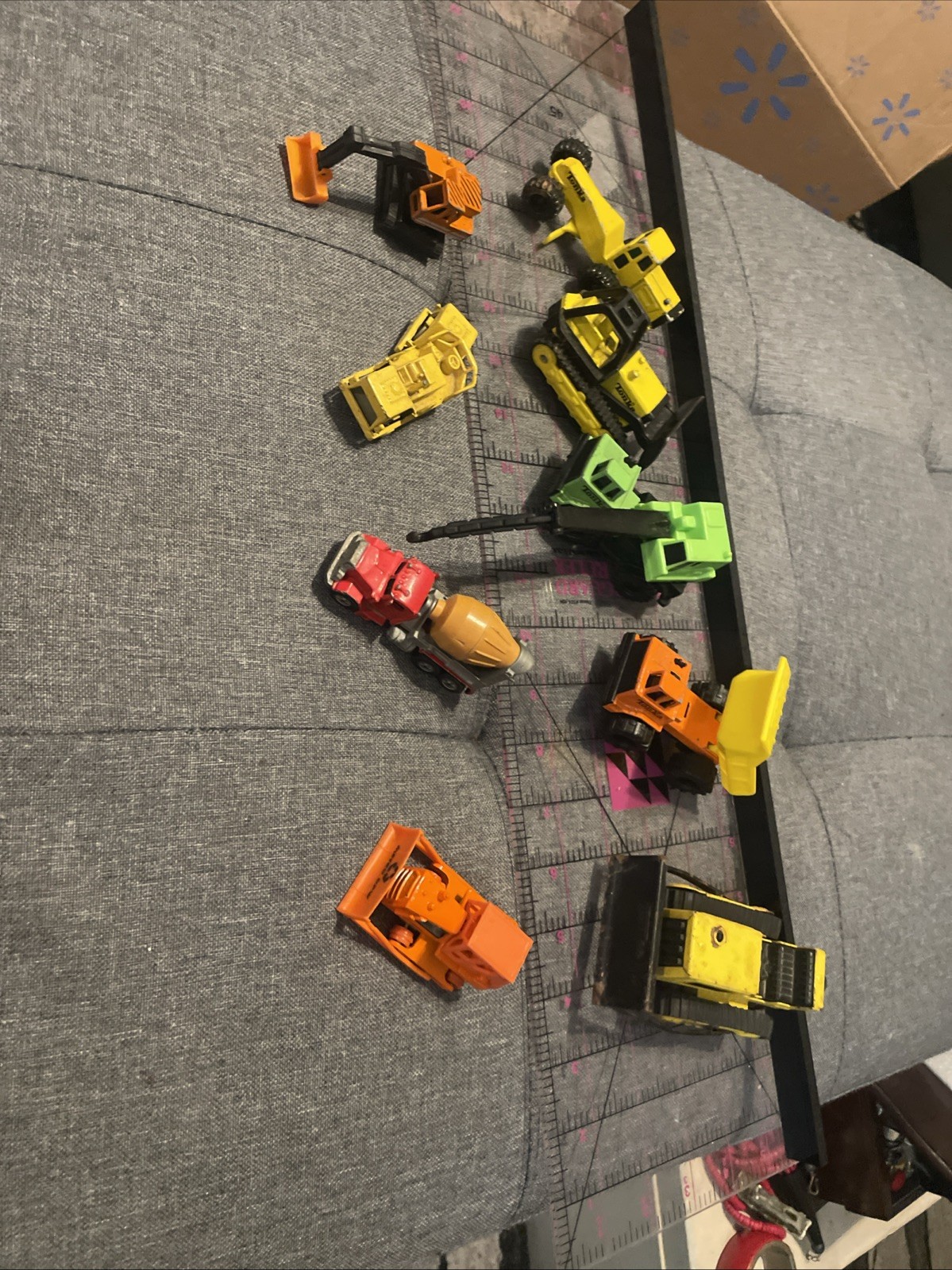 Vintage 90s Tonka Hotwheel Road Construction Commercial Vehicle Lot