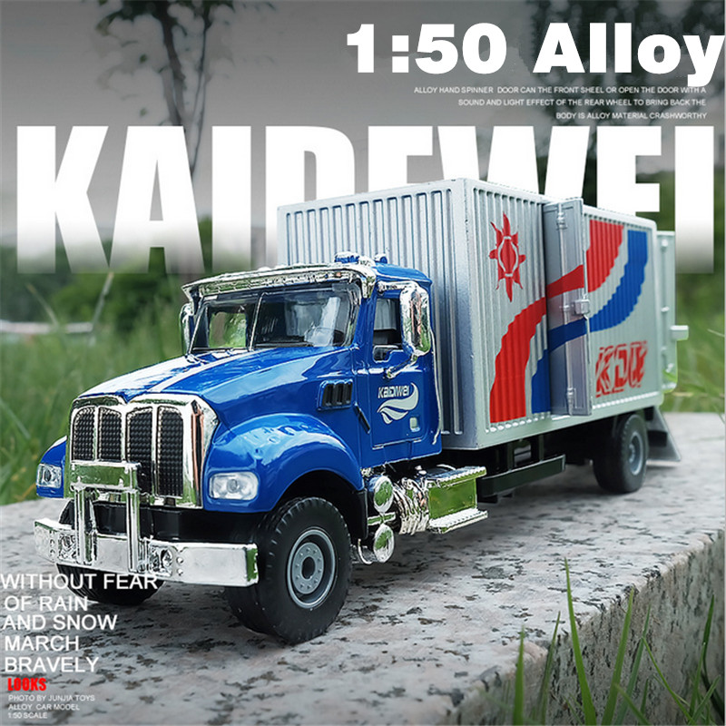 1:50 Diecast American Van Alloy Delivery Truck Toy Emulational Vehicle Model