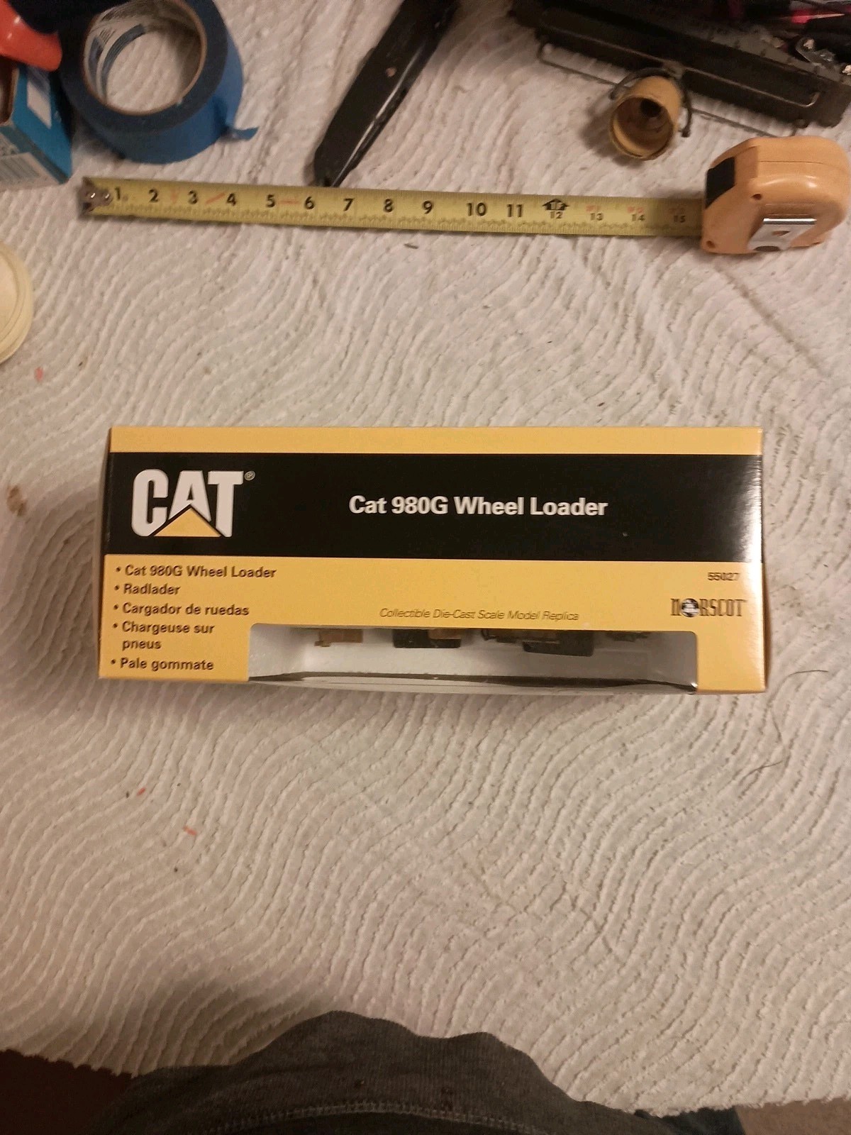 NORSCOT Caterpillar 980G Wheel Loader, Die Cast Model 1:50, New in original Box.