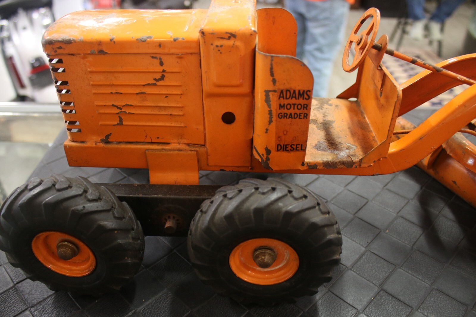 Vintage 1950’s Doepka Adam’s Road Grader Desial Motor Orange