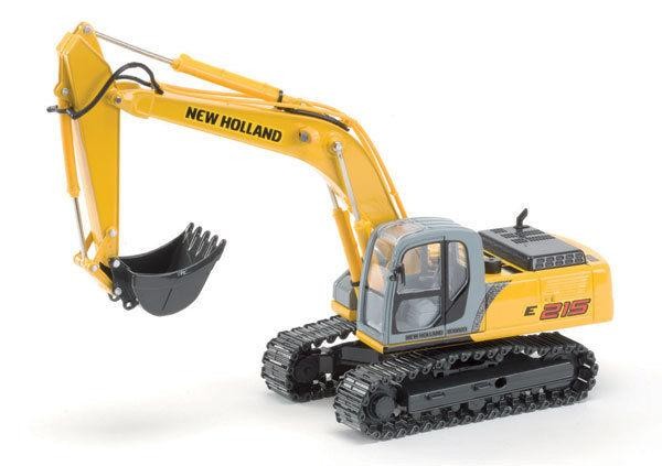 ROS 1855 1:32 Die Cast Construction Yellow New Holland Kobelco Escavator E215