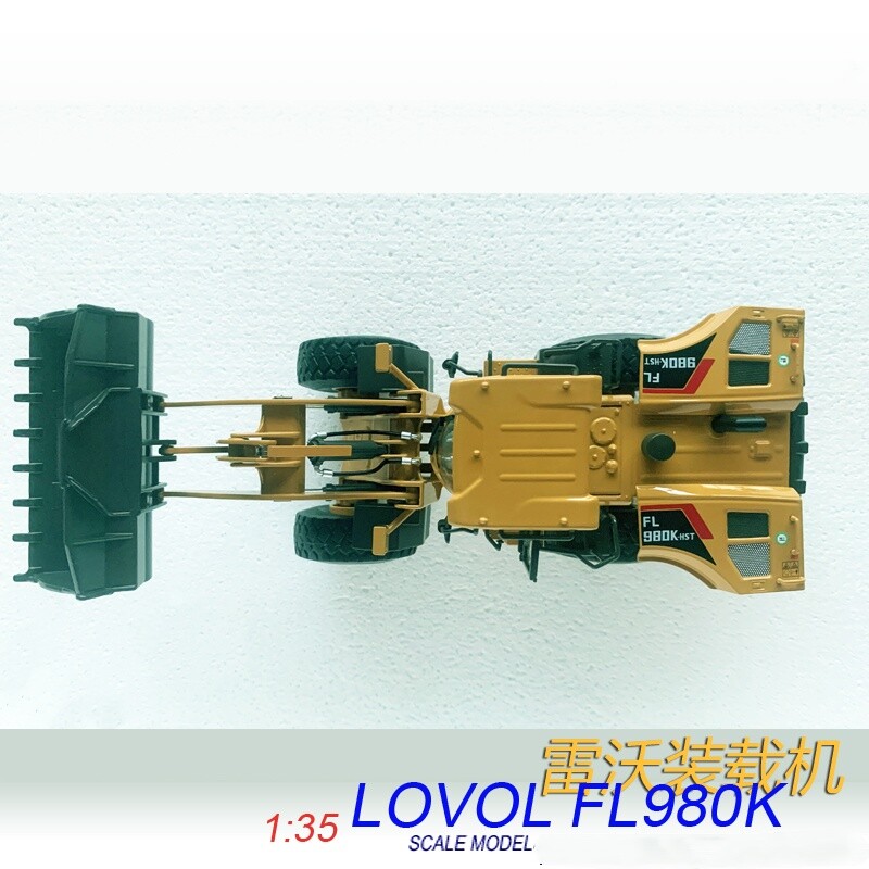 1:35 28CM LOVOL FL980K Dozer Loader Construction Equipment Machine Diecast Model