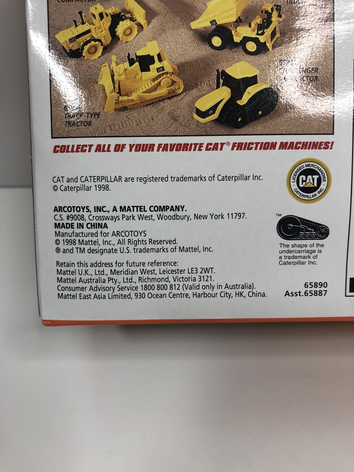 Matchbox Mini Power Machines CAT Challenger AG Friction Powered Toys 1998 New