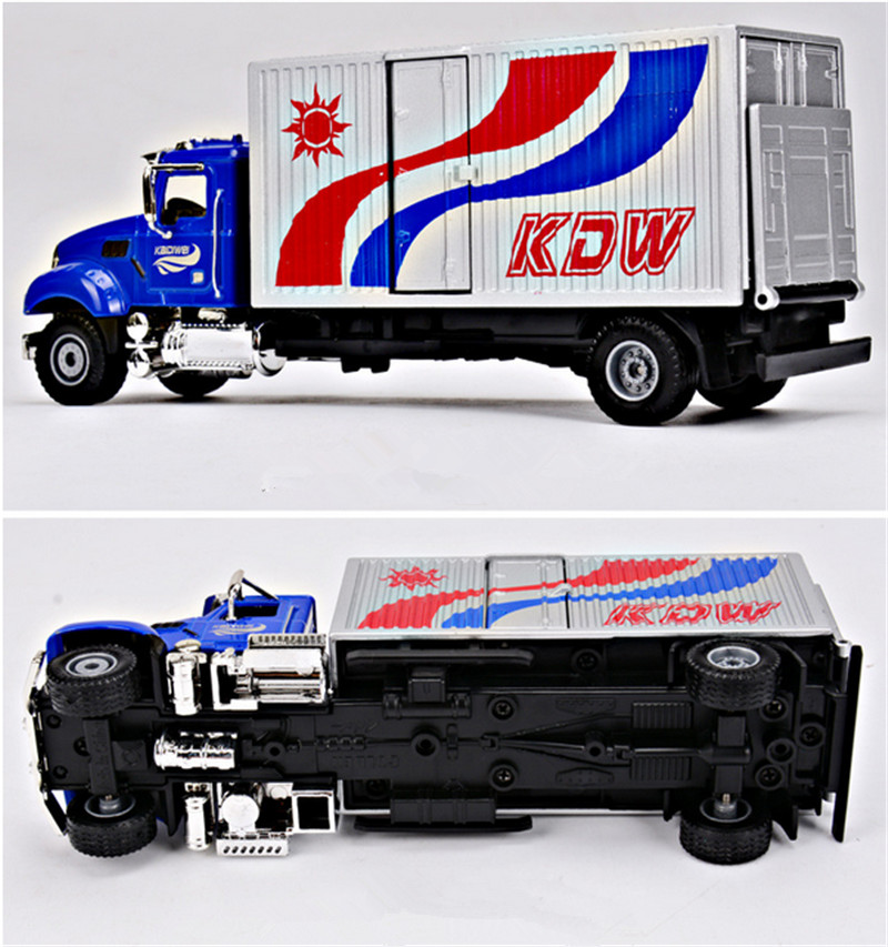 1:50 Diecast American Van Alloy Delivery Truck Toy Emulational Vehicle Model