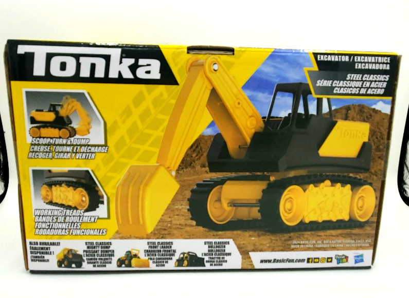 Tonka Steel Classics Giga Series Construction 3pk Dump Truck Bulldozer Excavator
