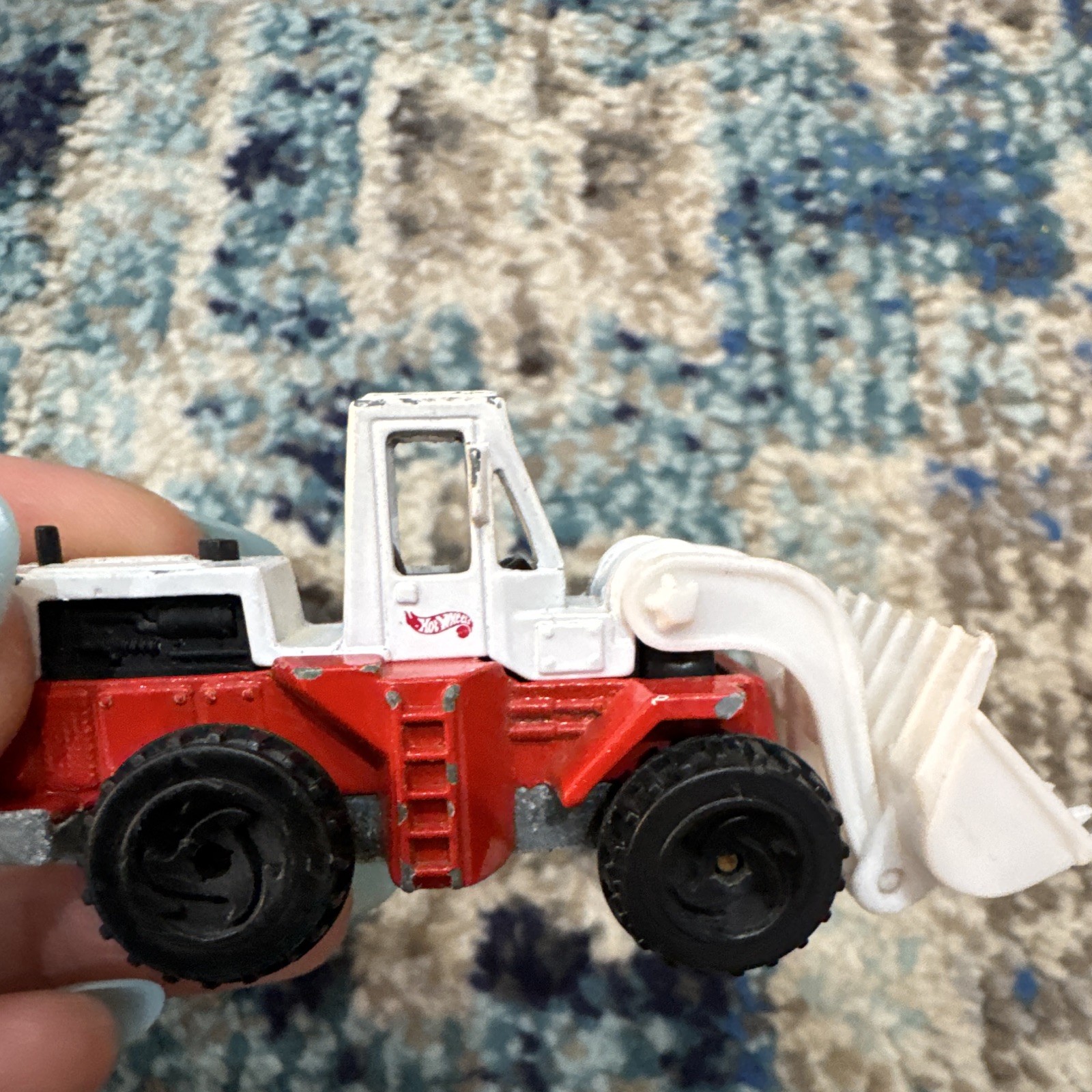 Mattel Hot Wheels 1979 Jeep Loader 1:64 Diecast Construction Vehicle Red/White