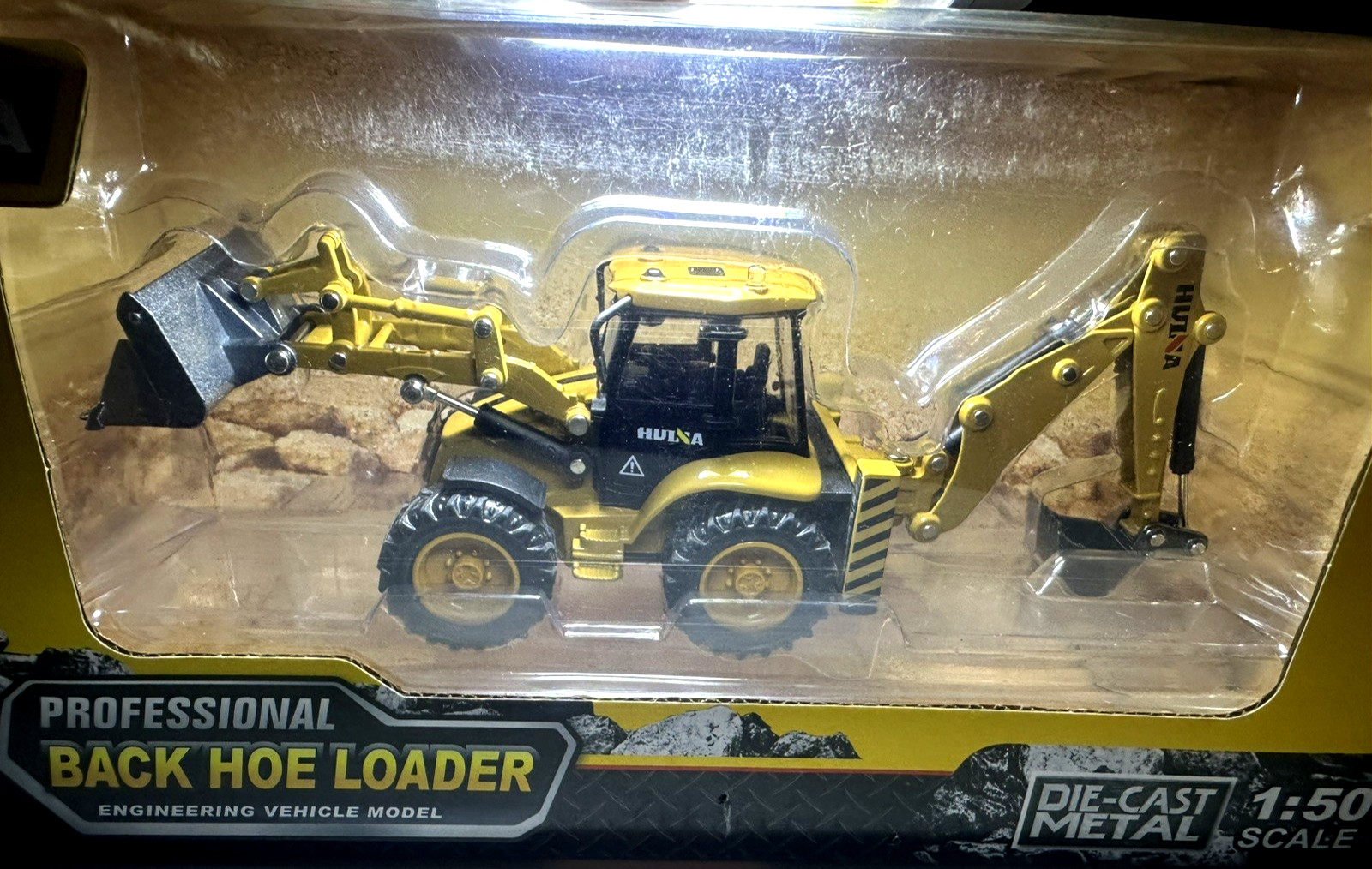 HUINA 1704 Professional Back Hoe Loader Diecast Scale 1:50