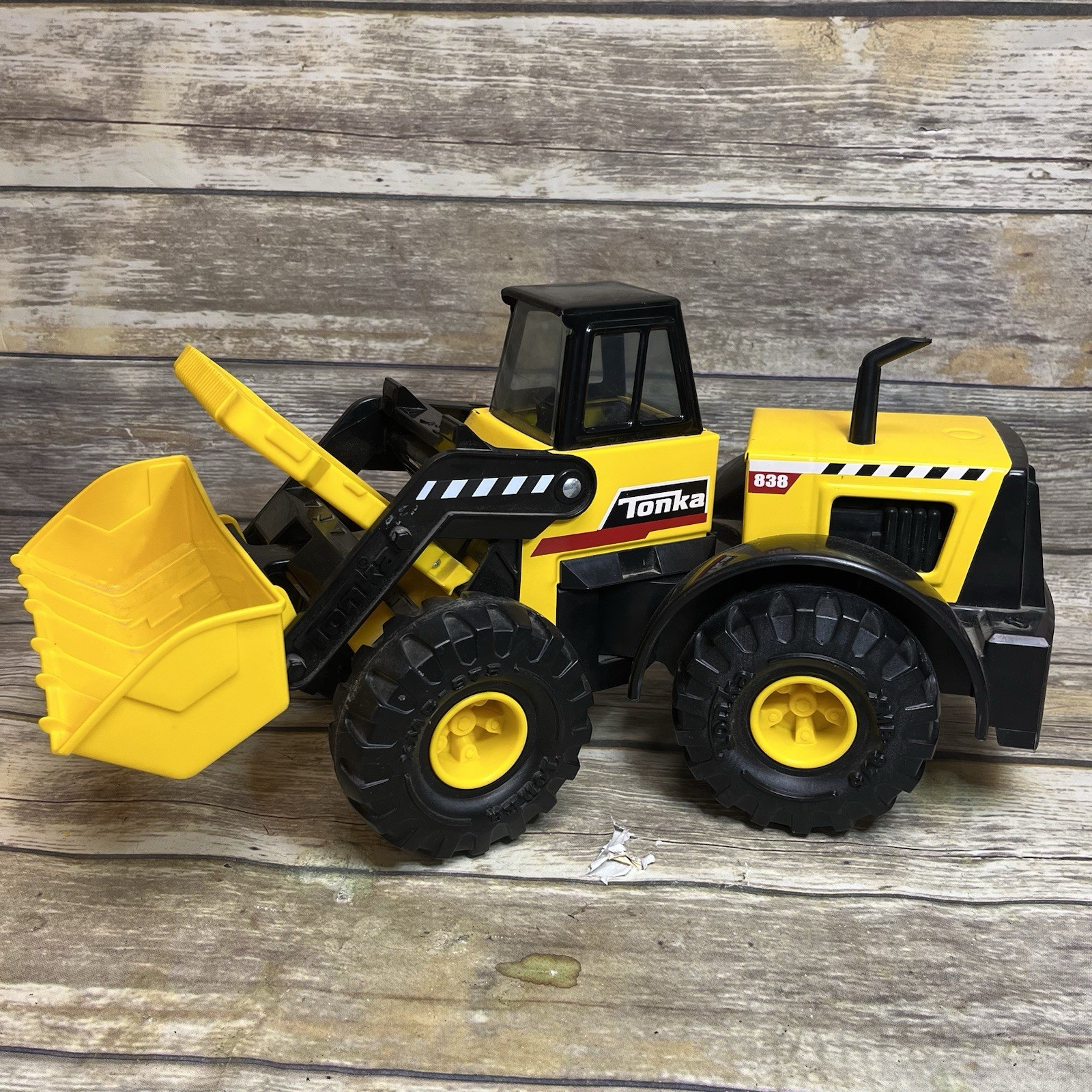 Tonka Steel Classics 838 Front End Loader 2012 Hasbro Steel Toy Truck 21.5