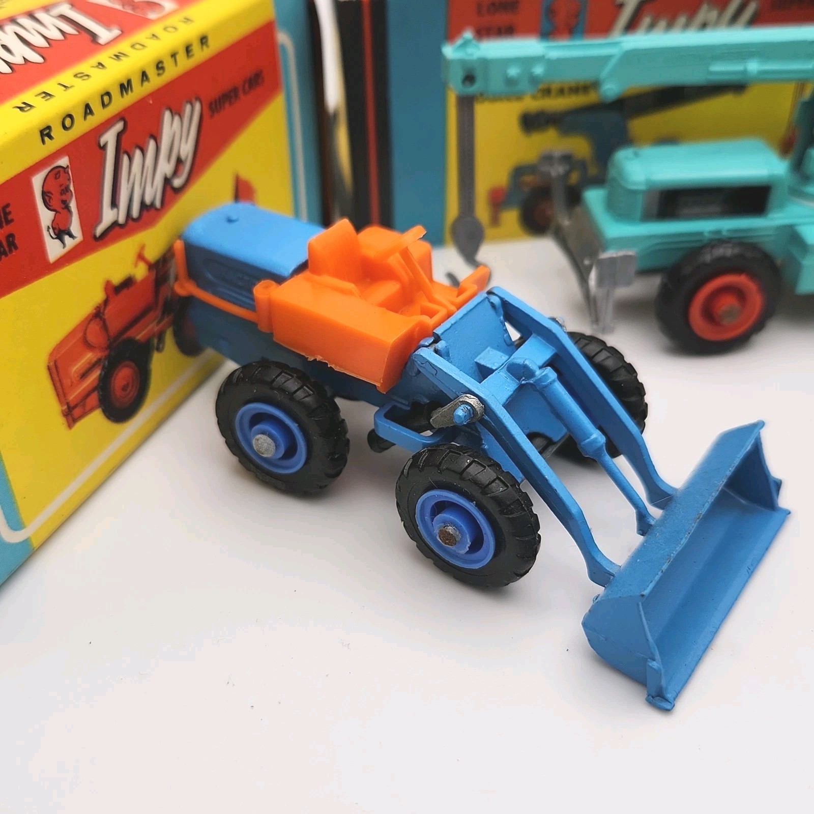 Lone Star Impy Super Cars Lot #25 Tractor #33 Crane #34 Euclid Tractor NIB Cond