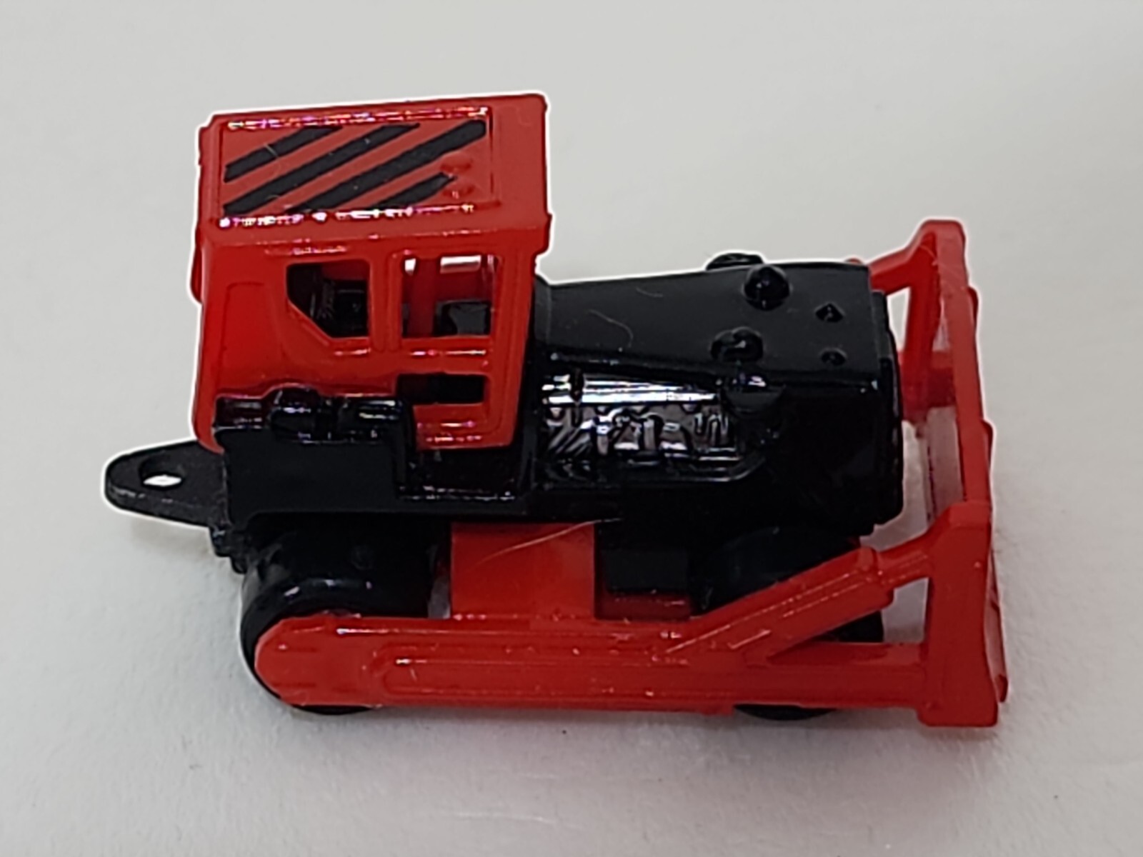 Micro Machine Bulldozer Construction Vehicle in Red & Black Galoob Toys