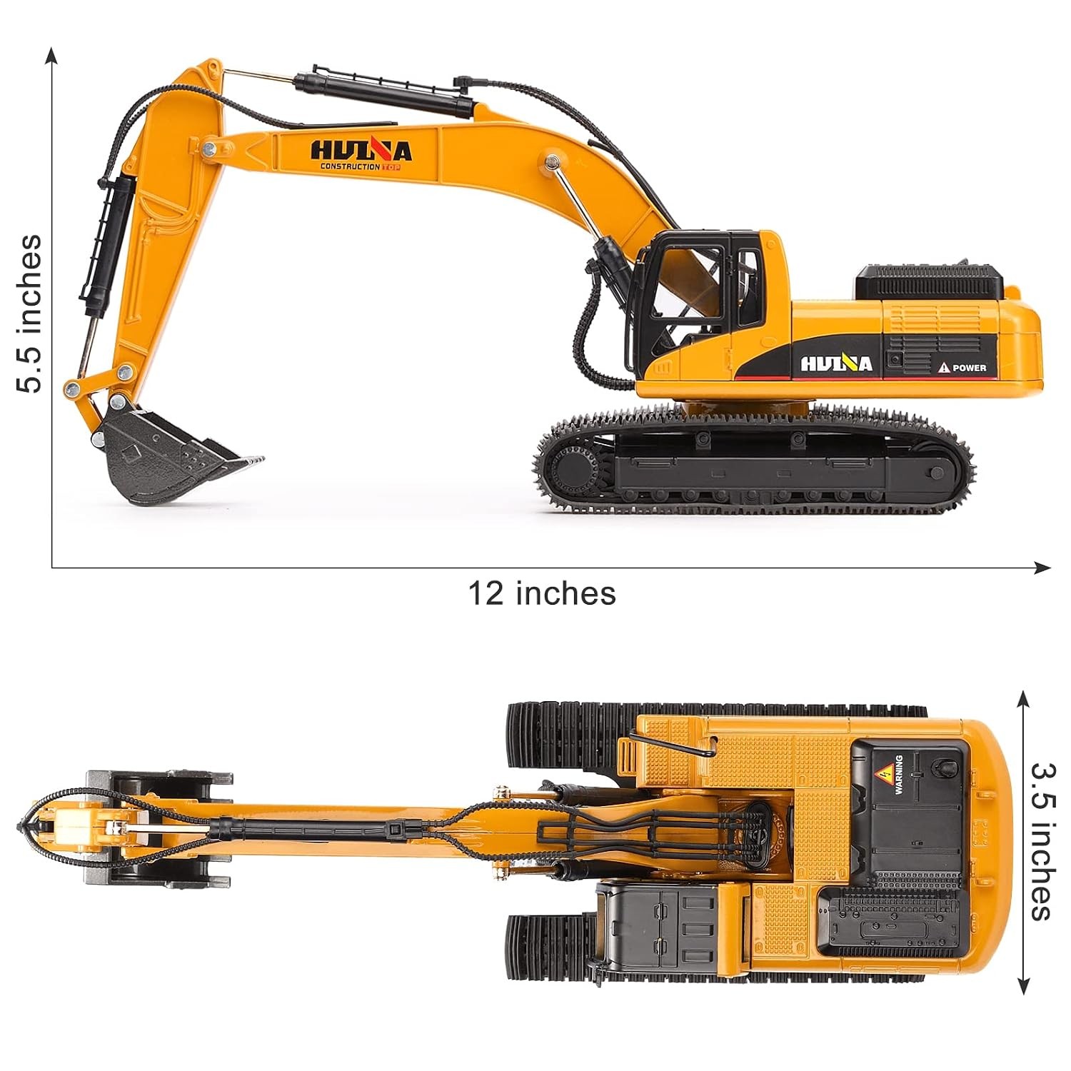 1/40 Scale Metal Diecast Excavator Construction Equipment Toy Digger Trucks