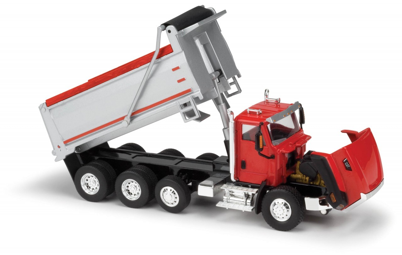 NEW Norscot 55502 Cat Caterpillar CT660 Red Grey Dump Truck 1:50 Die-Cast Model