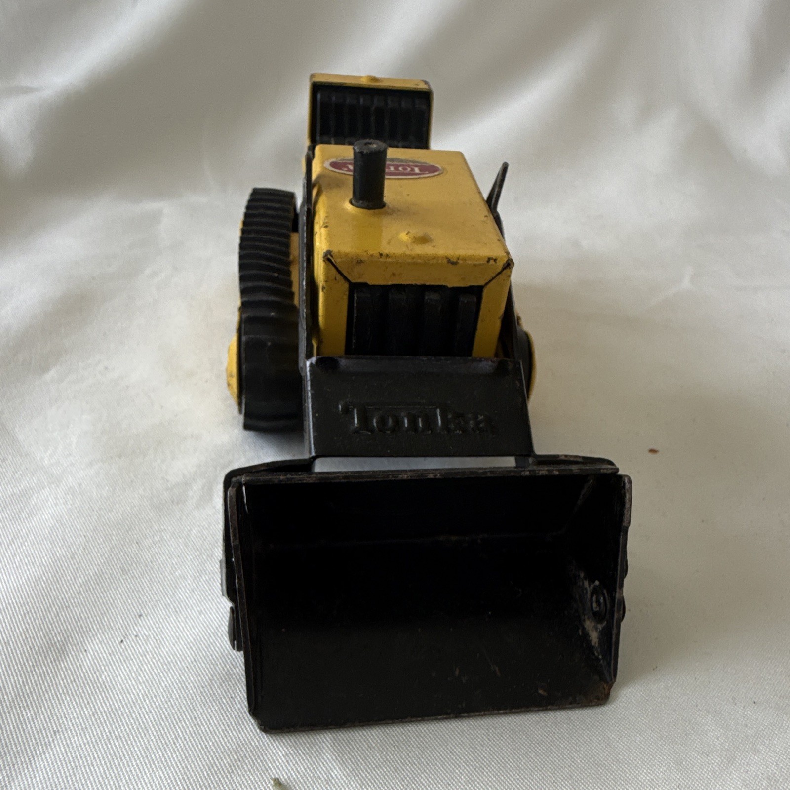 Vintage Mini Tonka Bulldozer & Front End Loader Lot Metal Construction Toy 1970s