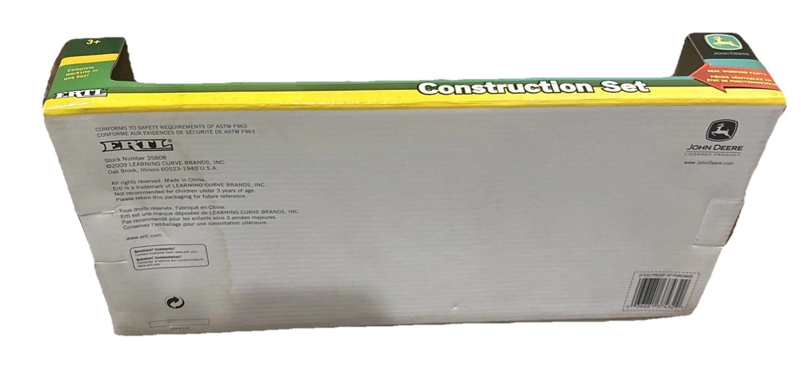 John Deere Construction Set Backhoe, Grader, Loader, Skid Steer, Flatbed *Read
