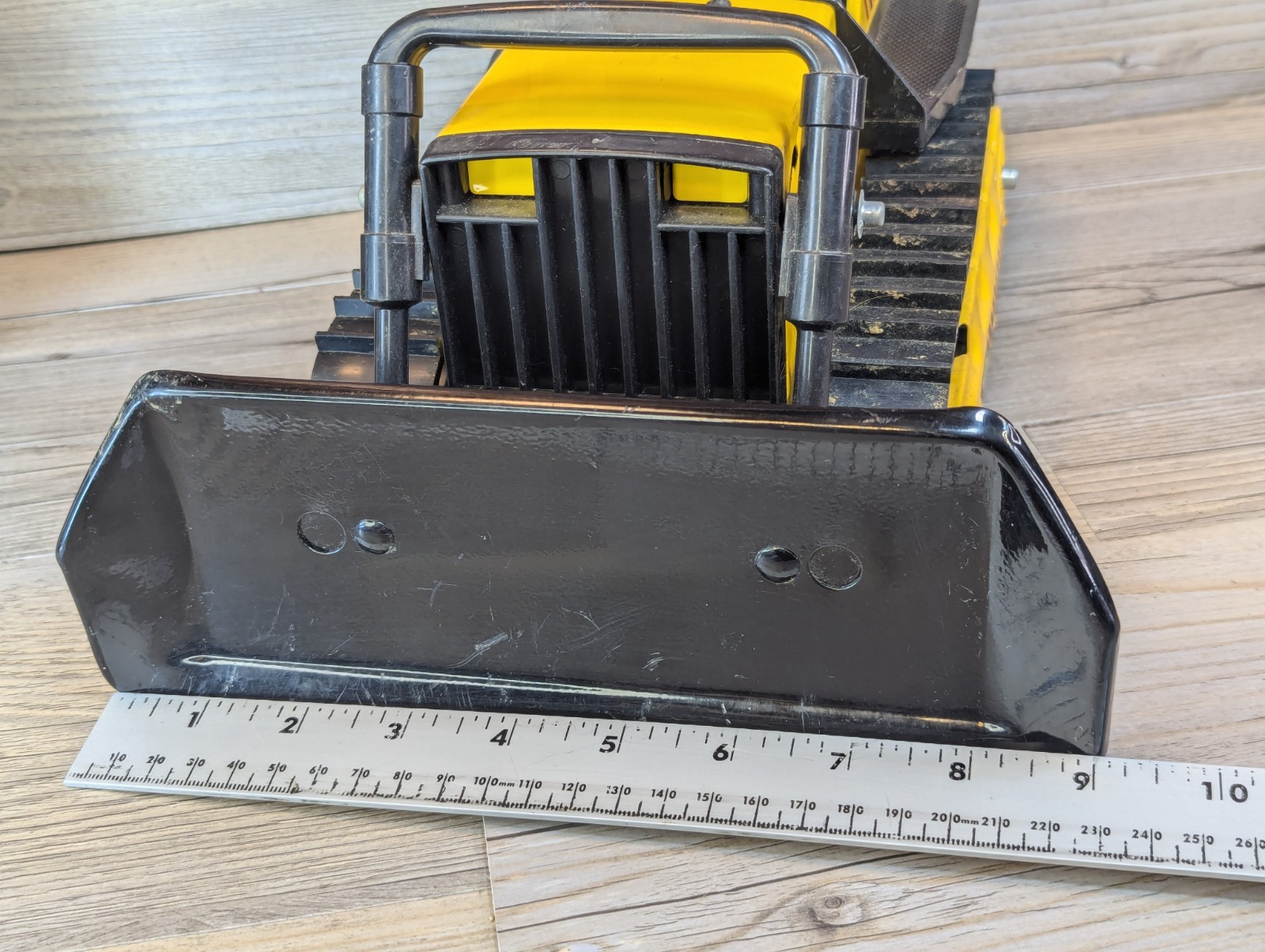 Tonka Steel Bulldozer 13″ Yellow Model 51054 Excellent Condition Vintage 1980’s