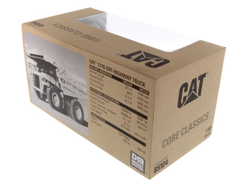 DIECAST MASTERS – CATERPILLAR 777D with Figure – 1/50 – DCM85104