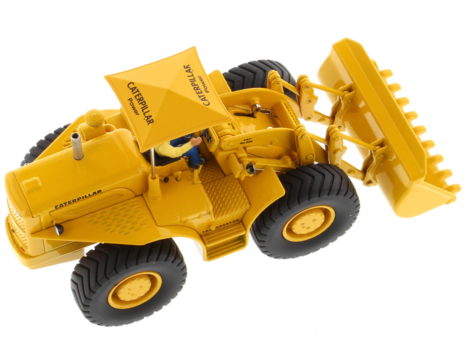 CAT Caterpillar 966A Wheel Loader Yellow with Operator “Vintage Series” 1/50 Die